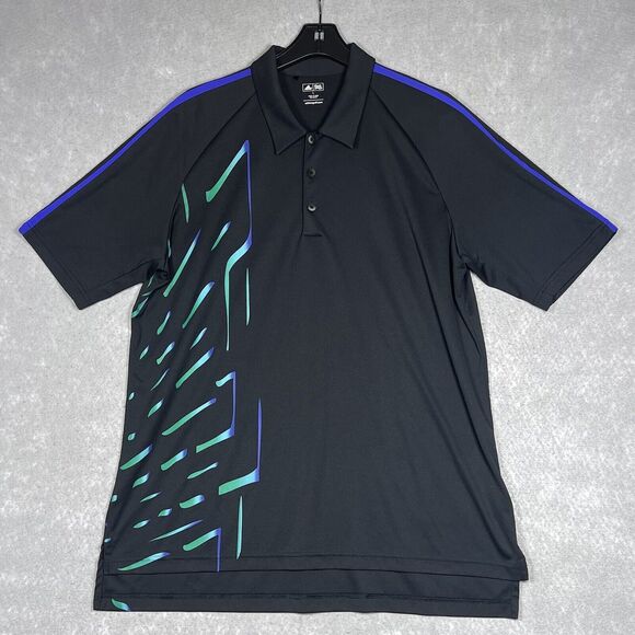 Adidas Performance Golf Polo Shirt Climacool Men Size Large Multicolor Design - Picture 1 of 13